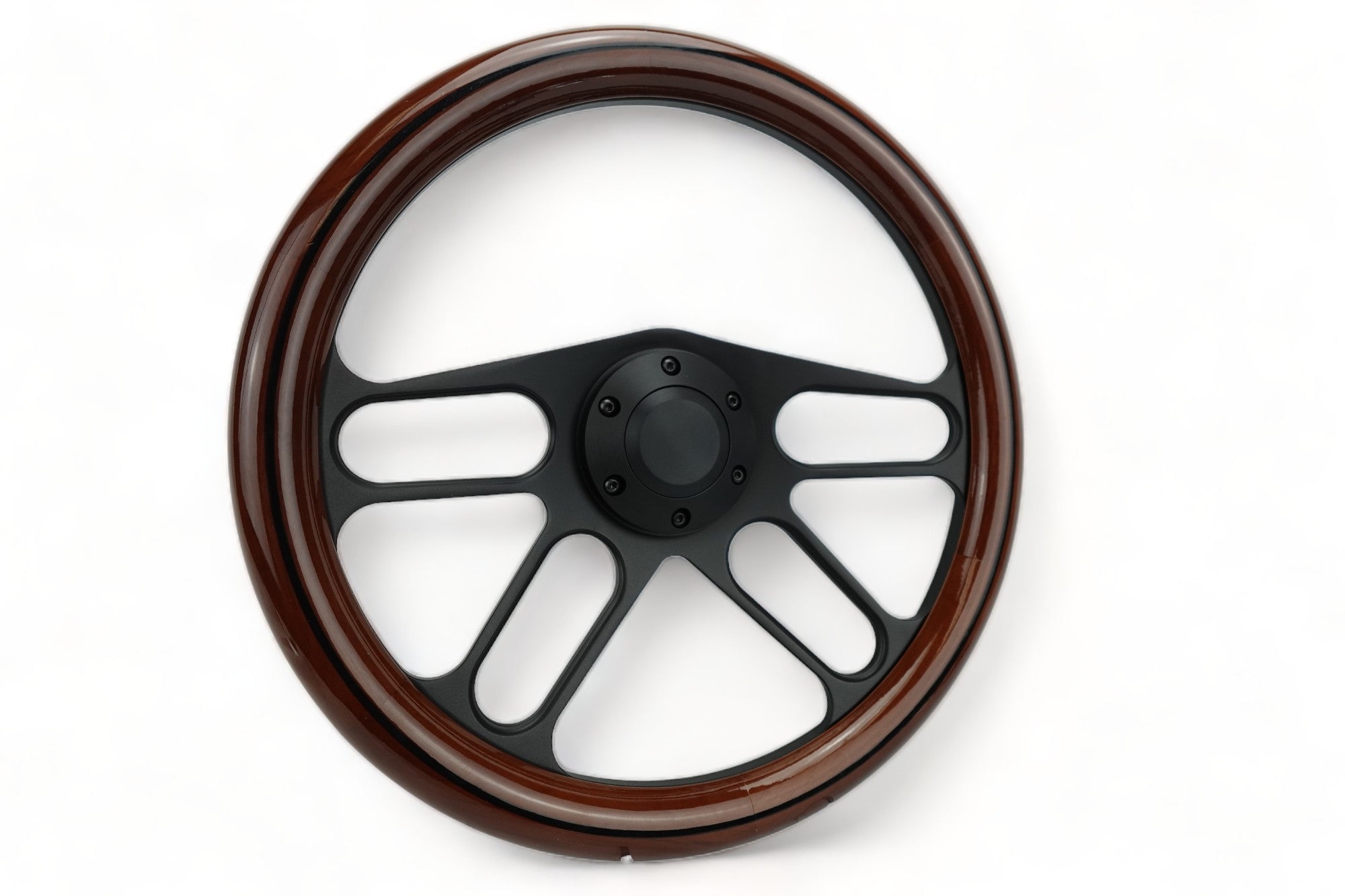 Flashpower 14'' Billet 4-Slot Half Wrap 9 Bolts Steering Wheel